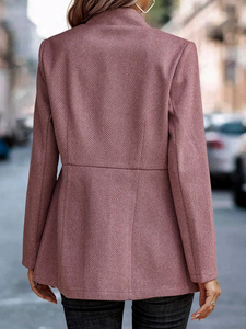 Long Sleeve Open Front Blazer Jacket