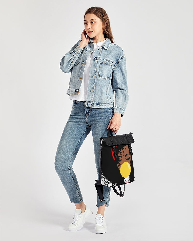 Bubbles Casual Flap Backpack