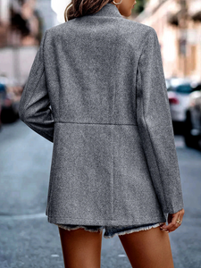 Long Sleeve Open Front Blazer Jacket