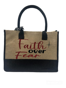 "Faith over Fear" Tote