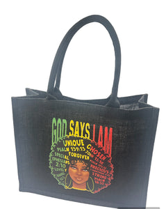 "God Says" Tote