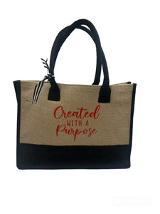 "Created With A Purpose" Tote