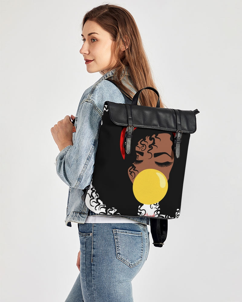 Bubbles Casual Flap Backpack