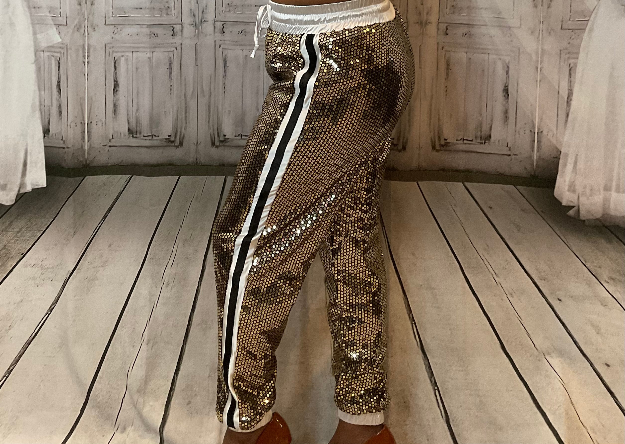 Fashion Nova Sequined Joggers