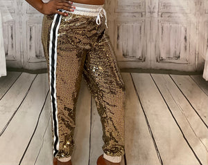 Fashion Nova Sequined Joggers